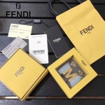 FENDI-024-15 專櫃新品ABCLICK系列原單M字母金屬搭配皮草掛飾可當首飾