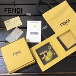 FENDI-024-11 專櫃新品ABCLICK系列原單R字母金屬搭配皮草掛飾可當首飾