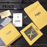 FENDI-024-3 專櫃新品ABCLICK系列原單X字母金屬搭配皮草掛飾可當首飾