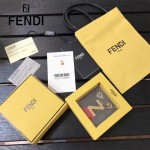 FENDI-024-5 專櫃新品ABCLICK系列原單Z字母金屬搭配皮草掛飾可當首飾