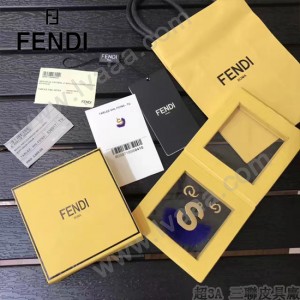 FENDI-024-6 專櫃新品ABCLICK系列原單S字母金屬搭配皮草掛飾可當首飾