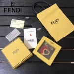 FENDI-024-2 專櫃新品ABCLICK系列原單愛心金屬搭配皮草掛飾可當首飾