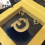 FENDI-024-27 專櫃新品ABCLICK系列原單G字母金屬搭配皮草掛飾可當首飾