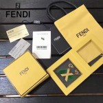 FENDI-024-3 專櫃新品ABCLICK系列原單X字母金屬搭配皮草掛飾可當首飾