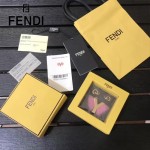 FENDI-024-9 專櫃新品ABCLICK系列原單Y字母金屬搭配皮草掛飾可當首飾