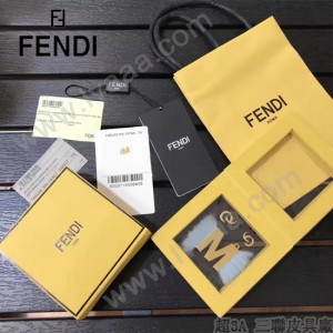 FENDI-024-15 專櫃新品ABCLICK系列原單M字母金屬搭配皮草掛飾可當首飾