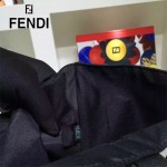 FENDI 246-2 專櫃最新款BAG BUGS小怪獸黑色原版皮手提單肩購物袋