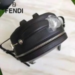 FENDI 6223 甜美可愛風BY THE WAY黑色原版皮搭配花朵尾巴休閒雙肩包書包