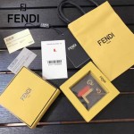 FENDI-024-16 專櫃新品ABCLICK系列原單L字母金屬搭配皮草掛飾可當首飾