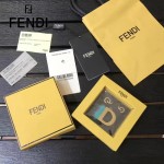 FENDI-024-26 專櫃新品ABCLICK系列原單D字母金屬搭配皮草掛飾可當首飾