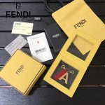 FENDI-024-22 專櫃新品ABCLICK系列原單A字母金屬搭配皮草掛飾可當首飾