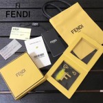 FENDI-024-18 專櫃新品ABCLICK系列原單F字母金屬搭配皮草掛飾可當首飾