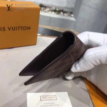 LV-M63145 原單經典路易威登設計打造男士主流Damier Graphite耐用材質製成咖啡色卡包