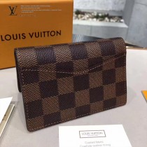 LV-M63145 原單經典路易威登設計打造男士主流Damier Graphite耐用材質製成咖啡色卡包