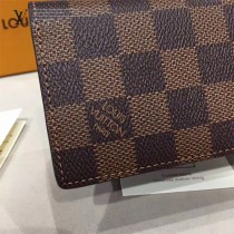 LV-M63145 原單經典路易威登設計打造男士主流Damier Graphite耐用材質製成咖啡色卡包