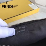 FENDI 0363-17 魅力男士之選小怪獸眼睛鱷魚紋搭配蟒蛇皮休閒手拿包