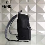 FENDI 2318 人氣經典款小怪獸眼睛金屬貼片原單尼龍面料配牛皮雙肩包書包