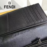 FENDI 0186-3 歐美朋克SELLERIA黑色原版牛皮滿天星鉚釘設計長款西裝夾