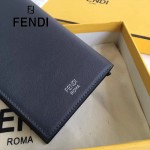 FENDI 0189-3 商務男士SELLERIA小怪獸眼睛貼片灰色原版牛皮長款西裝夾