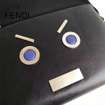 FENDI 266 型男必備無語表情貼片SELLERIA原單牛津尼龍配牛皮休閒雙肩包