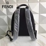 FENDI 266 型男必備無語表情貼片SELLERIA原單牛津尼龍配牛皮休閒雙肩包
