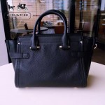 COACH-34816 mini原單粒面皮革拉鏈封口swagger經典手袋女士手提單肩斜挎包