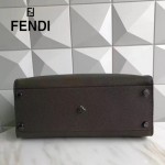 FENDI 8516-3 都市型男軍綠色原版牛皮手工縫線鉚釘裝飾手提單肩包