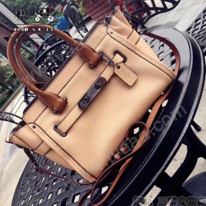 COACH-34417 大號拼色Swagger手袋女士手提單肩斜挎包