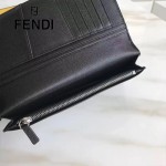 FENDI 0186-3 歐美朋克SELLERIA黑色原版牛皮滿天星鉚釘設計長款西裝夾
