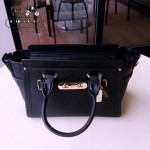 COACH-34816 mini原單粒面皮革拉鏈封口swagger經典手袋女士手提單肩斜挎包