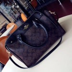 COACH-36187-3 大號PVC配牛皮最新枕頭包女士手提單肩斜挎包