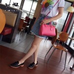 COACH-36624-3 時尚潮流新款波斯頓拼色枕頭包女士手提單肩斜挎包