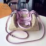 COACH-36187-5 大號PVC配牛皮最新枕頭包女士手提單肩斜挎包