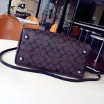 COACH-36187-3 大號PVC配牛皮最新枕頭包女士手提單肩斜挎包