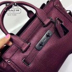 COACH-36497 大號最新專櫃爆款swagger系列金屬皮系列女士手提單肩斜挎包
