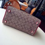 COACH-36187-2 大號PVC配牛皮最新枕頭包女士手提單肩斜挎包