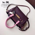 COACH-35954 火爆款swagger系列顆粒頭層牛皮長肩帶可調節女士手提單肩斜挎包