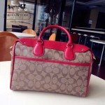 COACH-36187-2 大號PVC配牛皮最新枕頭包女士手提單肩斜挎包
