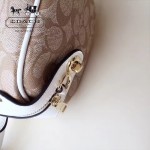 COACH-36187 大號PVC配牛皮最新枕頭包女士手提單肩斜挎包