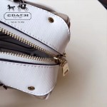 COACH-36187 大號PVC配牛皮最新枕頭包女士手提單肩斜挎包