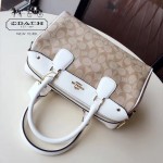 COACH-36187 大號PVC配牛皮最新枕頭包女士手提單肩斜挎包