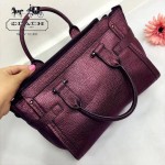 COACH-36497 大號最新專櫃爆款swagger系列金屬皮系列女士手提單肩斜挎包