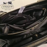 COACH-36637 原單經典款頭層牛皮顆粒紋原版YKK五金雙拉鏈中號手包
