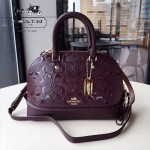 COACH-55449-3 COACH小號貝殼包漆皮印花logo貝殼包女士手提肩背包