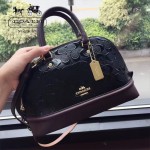 COACH-55449-5 COACH小號貝殼包漆皮印花logo貝殼包女士手提肩背包