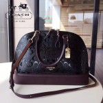 COACH-55449-2 COACH大號貝殼包漆皮印花logo貝殼包女士手提肩背包