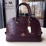 COACH-55449-3 COACH小號貝殼包漆皮印花logo貝殼包女士手提肩背包