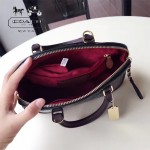 COACH-55449-5 COACH小號貝殼包漆皮印花logo貝殼包女士手提肩背包