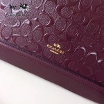 COACH-55449 COACH大號貝殼包漆皮印花logo貝殼包女士手提肩背包