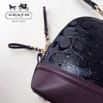 COACH-55449-5 COACH小號貝殼包漆皮印花logo貝殼包女士手提肩背包